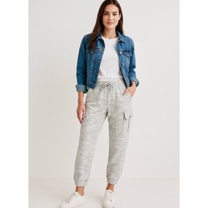 DKNY Light Gray Camouflage Joggers